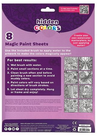 Ooly - Magic Nature dipingi con l'acqua - set artistico colori nascosti-2