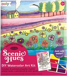 Ooly - Set pittura ad acquerello fiori e giardini - kit creativo