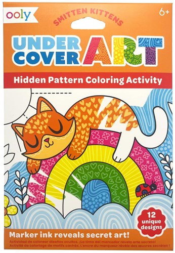 Ooly libro da colorare motivi nascosti Smitten Kittens pennarelli magici