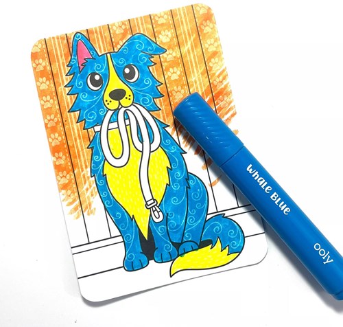 Ooly libro da colorare motivi nascosti Dog Days - attività creativa-3
