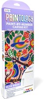 Ooly pittura kit canvas dipingi con i numeri uccelli blu creativo-3