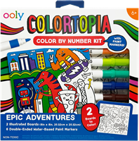Ooly kit pittura per numero - Colortopia Epic Adventures - Giocattolo creativo