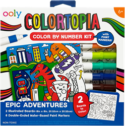 Ooly kit pittura per numero - Colortopia Epic Adventures - Giocattolo creativo