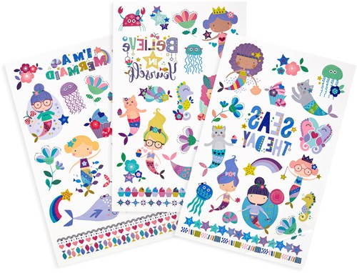 Ooly tatuaggi temporanei bambini Mermaid Magic - adesivi tattoo-3
