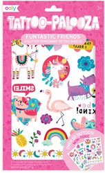 Ooly tatuaggi temporanei bambini Funtastic Friends party set