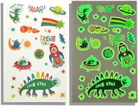 Ooly tatuaggi temporanei glow-in-the-dark giocattolo set dinosauri Zero Gravity