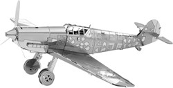 Metal Earth set di costruzione aereo Messerschmitt Bf-109 con lastre metalliche