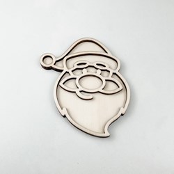 FiQ forma di riempimento in legno Babbo Natale gioco sensoriale 10x13 cm