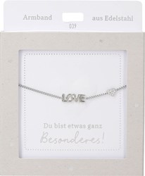 Depesche bracciale argento LOVE regalo amicizia per ragazze