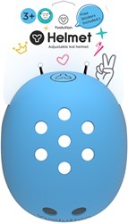 Yvolution casco per bambini blu - casco regolabile per bambini - casco bici