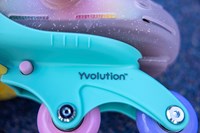 Yvolution pattini bambini Twista regolabili rainbow misura 30-34 pattini-3