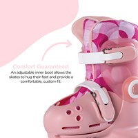 Yvolution pattini per bambini Twista rosa regolabili taglia 30-34 pattini-3