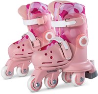 Yvolution pattini per bambini Twista rosa regolabili taglia 30-34 pattini