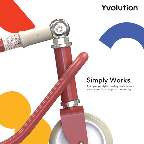 Yvolution monopattino Classic Scooter rosso regolabile e resistente-2
