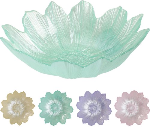 Home & Styling ciotola in vetro 16cm design multicolore
