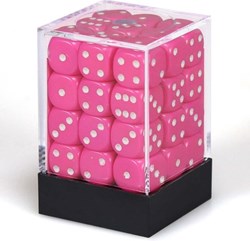 Chessex set dadi 12mm rosa-bianco 36 pezzi plastica