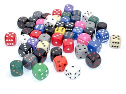 Chessex set di dadi 50 pezzi - Dadi opachi 16mm D6