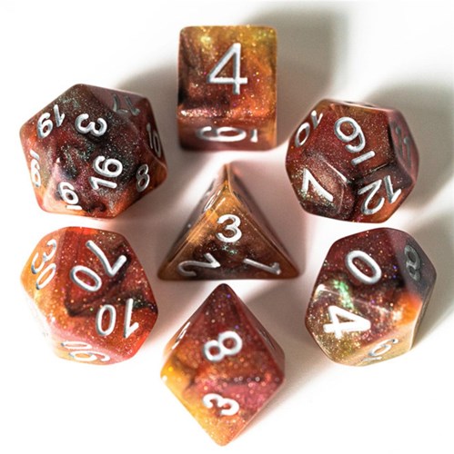 Foam Brain Games set di dadi Copper Cosmos per giochi di ruolo