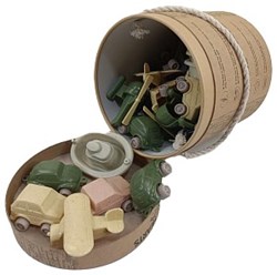 Viking Toys Ecoline - Set secchiello veicoli giocattoli da spiaggia