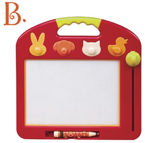 Simply lavagna magnetica giocattolo rossa per bambini dai 2 anni-2