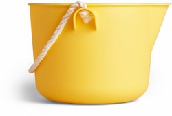 Viking Toys secchiello - grande secchiello da spiaggia giallo plastica riciclata