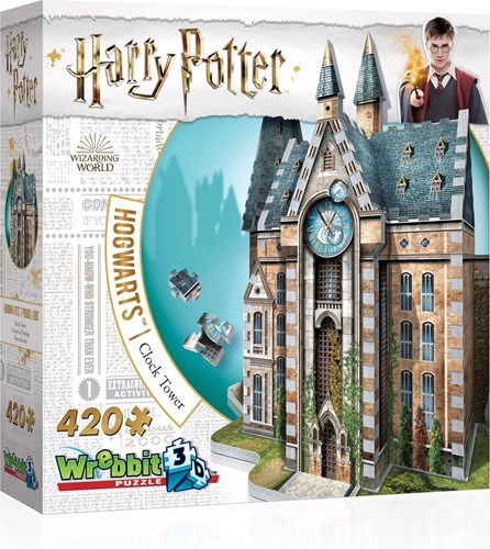 Wrebbit 3D Puzzle - Harry Potter Hogwarts Clock Tower Puzzle 3D 420 pezzi
