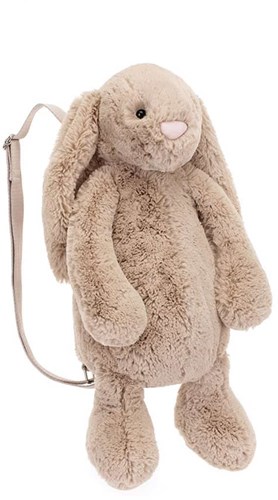 Zaino Jellycat Bashful Bunny Beige per bambini - zaino peluche coccoloso