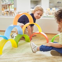 Guidecraft Discovery Rainbow Arches and Tunnels 4