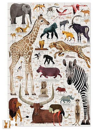 Crocodile Creek puzzle in scatola Animali Africani - 150 pezzi-2