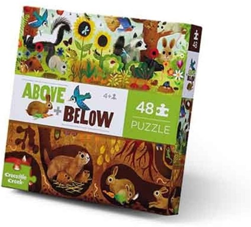 Crocodile Creek puzzle doppia faccia Backyard - 48 pezzi-2