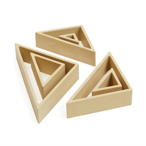 Guidecraft Discovery Triangles - Natural 10