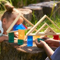 Guidecraft giocattolo educativo Discovery Triangles - Natural cartone-2