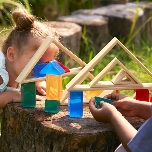 Guidecraft giocattolo educativo Discovery Triangles - Natural cartone-2
