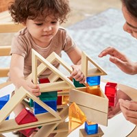 Guidecraft Discovery Triangles - Natural 6