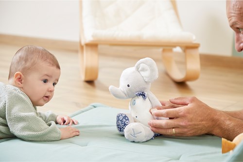 Kaloo elefante peluche musicale - peluche sonora materiale riciclato-3