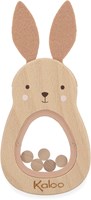 Kaloo sonaglio coniglio in legno - giocattolo sensoriale per neonati FSC legno