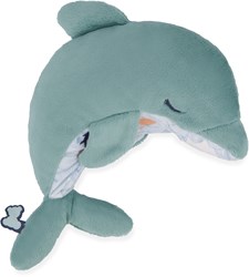 Kaloo peluche delfino termico - cuscino caldo/freddo 2-in-1 per bambini