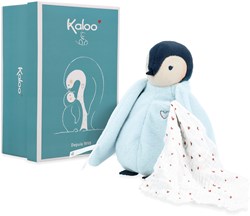 Kaloo peluche pinguino blu con fazzoletto dei baci - morbido peluche per neonati