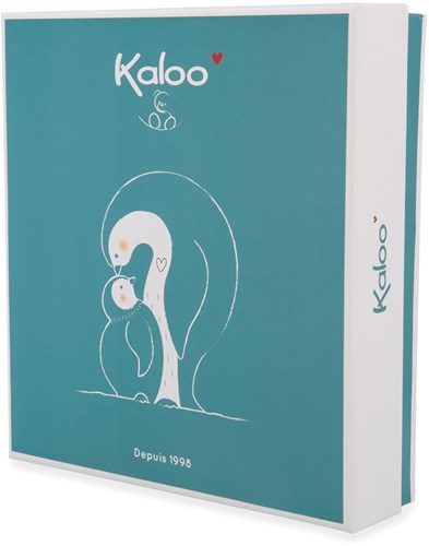 Kaloo copertina pinguino rosa - doudou peluche neonato-3