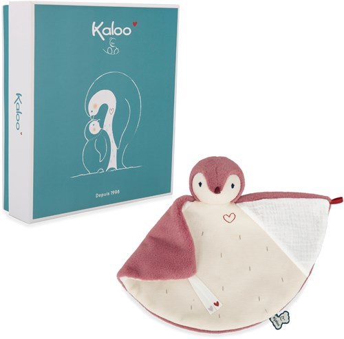 Kaloo copertina pinguino rosa - doudou peluche neonato