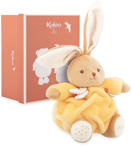Kaloo coniglio peluche giallo - regalo neonato extra morbido-3