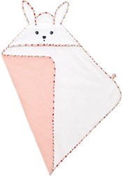 Kaloo asciugamano bagno neonato cotone papavero con orecchie di coniglio 75x75cm