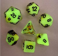 Foam Brain Games dadi glow in the dark luna e stella set RPG-2