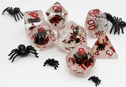 Foam Brain Games set dadi Black Widow per giochi di ruolo