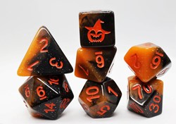 Foam Brain Games dadi Halloween Pumpkin RPG set - gioco di dadi