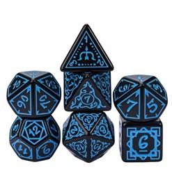 Foam Brain Games dadi Cryptic Knots Ocean set per giochi di ruolo RPG