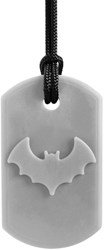 Ark Therapeutics collana da masticare Bat Bite grigia gioco sensoriale