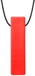 Ark Therapeutics collana da masticare giocattolo Brick Stick rosso plastica