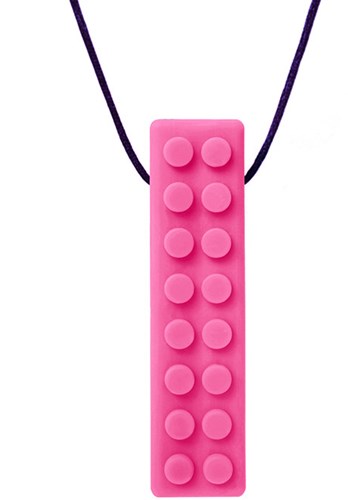 Ark Therapeutics collana da masticare giocattolo Brick Stick sensoriale XT rosa