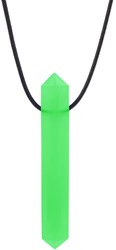 Ark Therapeutics collana da mordere gioiello da masticare verde plastica per bambini